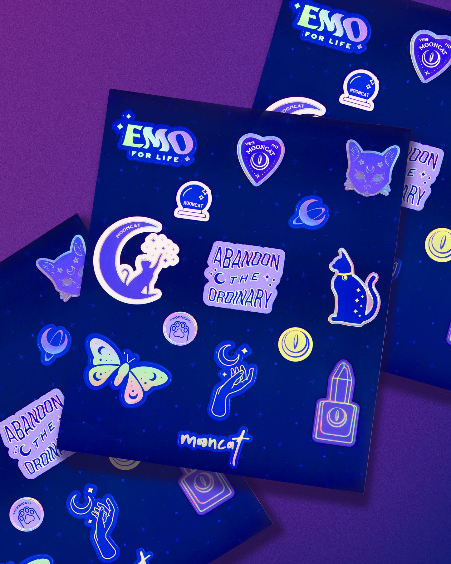 Mooncat Galaxy Sticker Pack