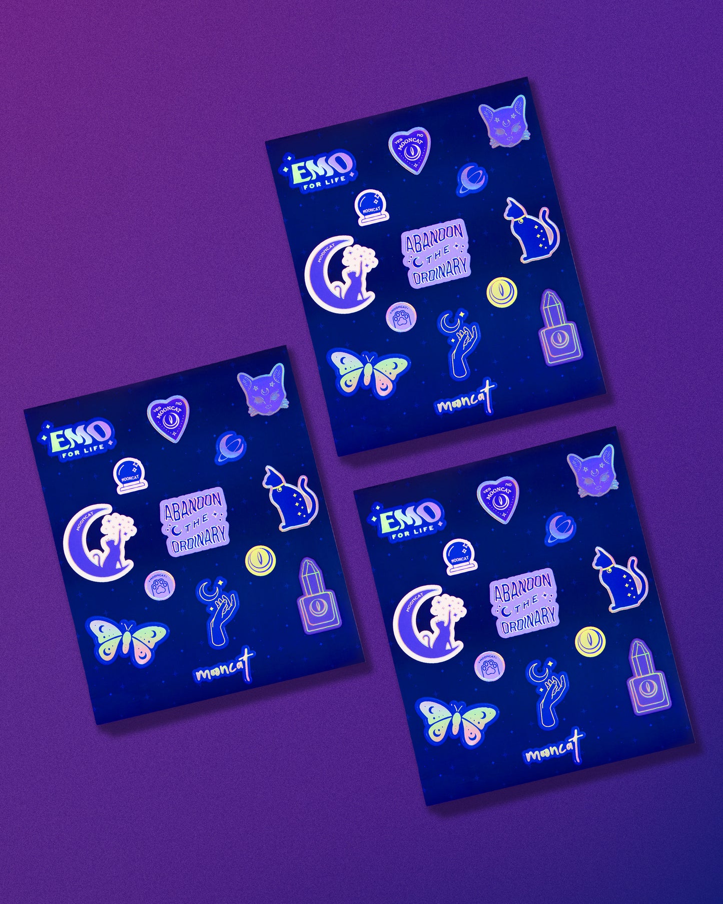 Mooncat Galaxy Sticker Pack