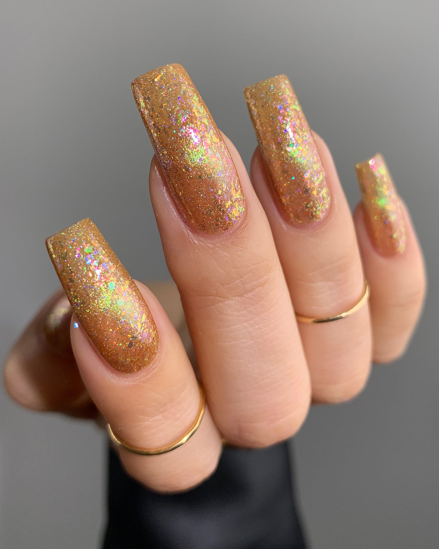 Buy Juliette Rose Gold Holographic Nail Polish Online in India - Etsy